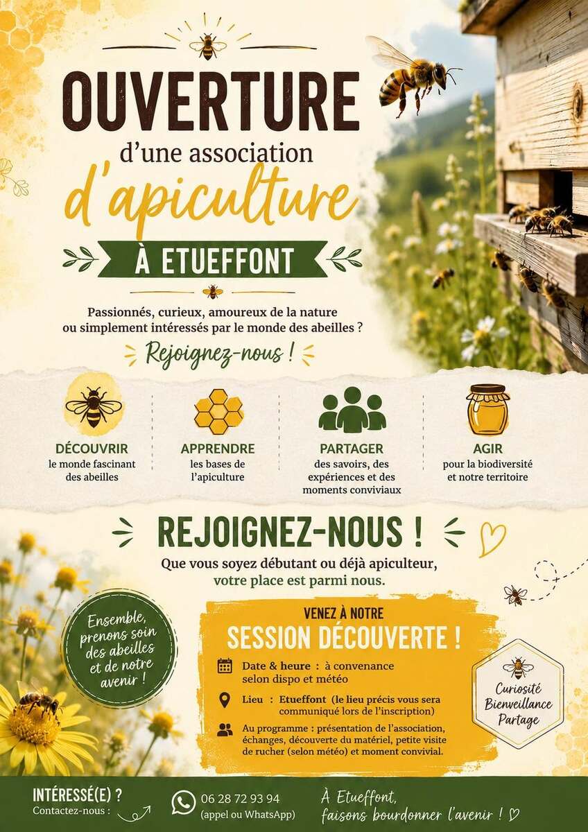 Nouvelle association d'apiculture à Étueffont !