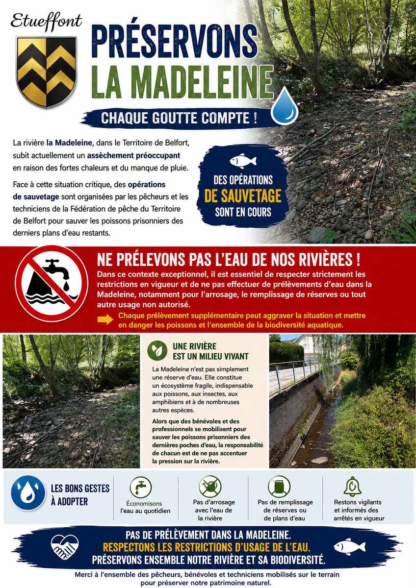 Préservons la Madeleine : chaque goutte compte