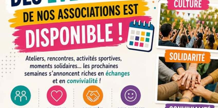 Calendrier des évènements des associations