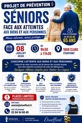 Projet de prévention à destination des séniors