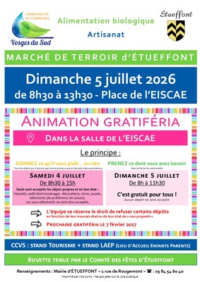 Marché biologique de terroir et d'artisanat