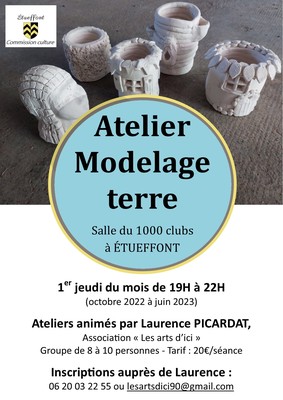 Atelier modelage - saison 2022/2023