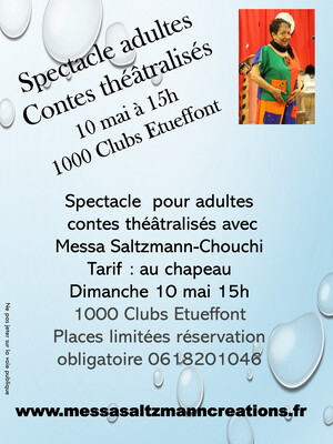 Spectacle adultes - contes théâtralisés