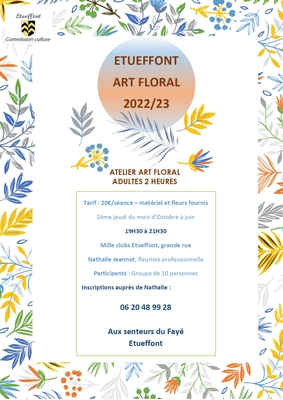 Atelier art floral - saison 2022/2023