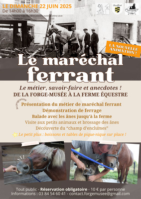 Forge-musée : animation maréchalerie